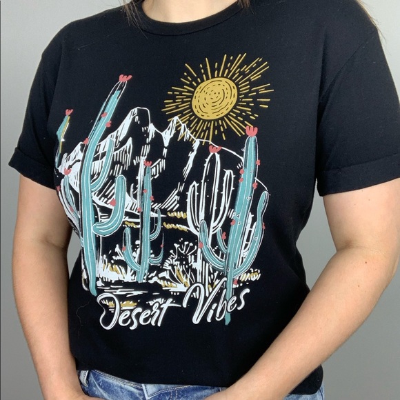 Desert Vibes Graphic Tee Black XS - Picture 6 of 6